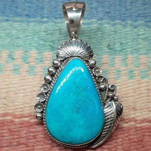 Sleeping Beauty Turquoise Pendant #3463